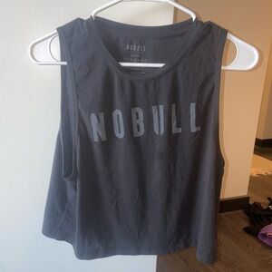 NOBULL black Sleeveless Crop Muscle Tee